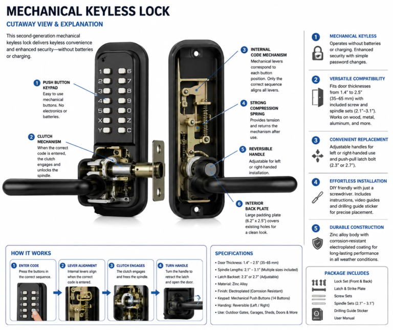 Mechanical Keyless Door Locks: How They Work & What You Should Know
